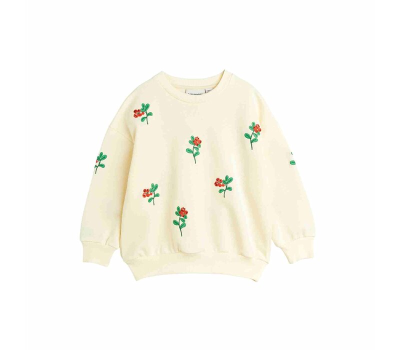 Mini Rodini Lingonberries aop sweatshirt Offwhite