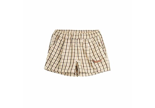 Mini Rodini Mini Rodini Gingham yd woven shorts Beige Mini Rodini Mini Rodini Gingham yd woven shorts Beige