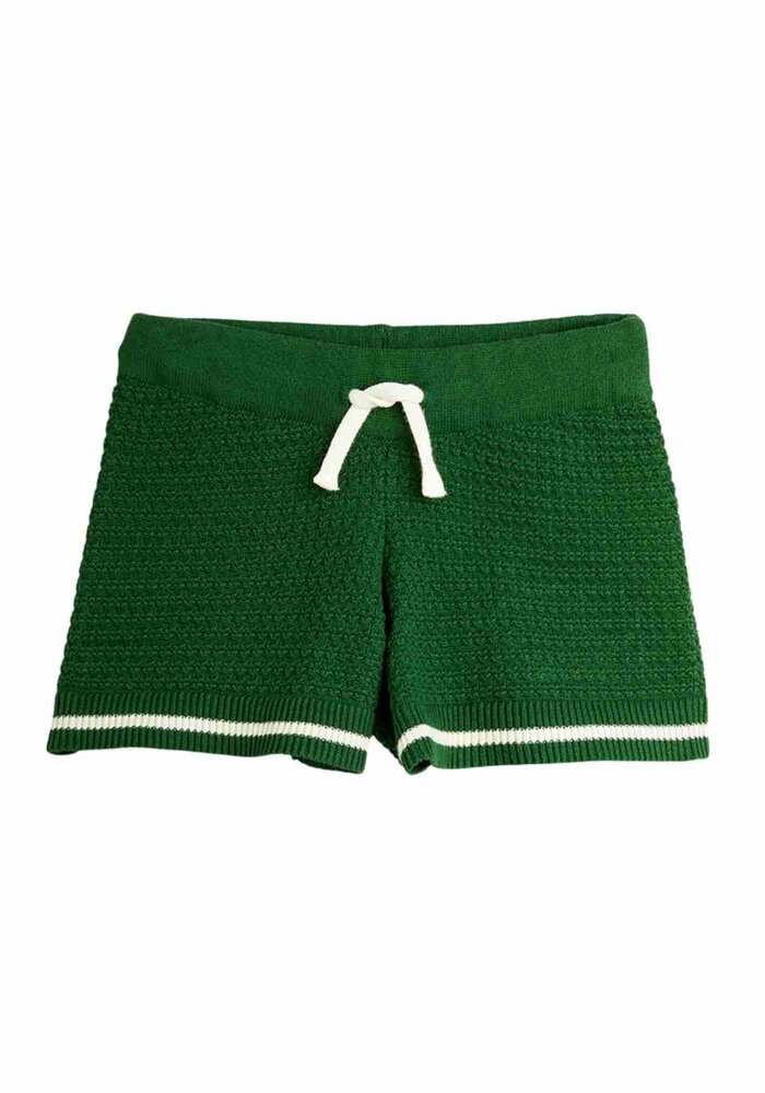 Mini Rodini Crochet knit shorts Green