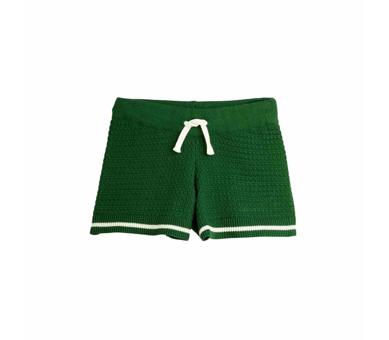 Mini Rodini Crochet knit shorts Green