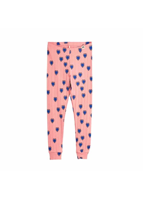 Mini Rodini Mini Rodini Outlined hearts aop leggings Pink