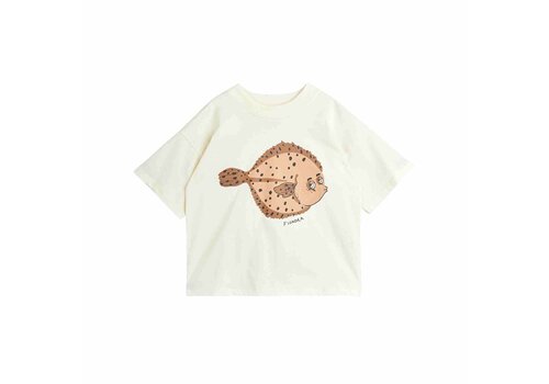 Mini Rodini Mini Rodini Flundra sp ss tee Offwhite