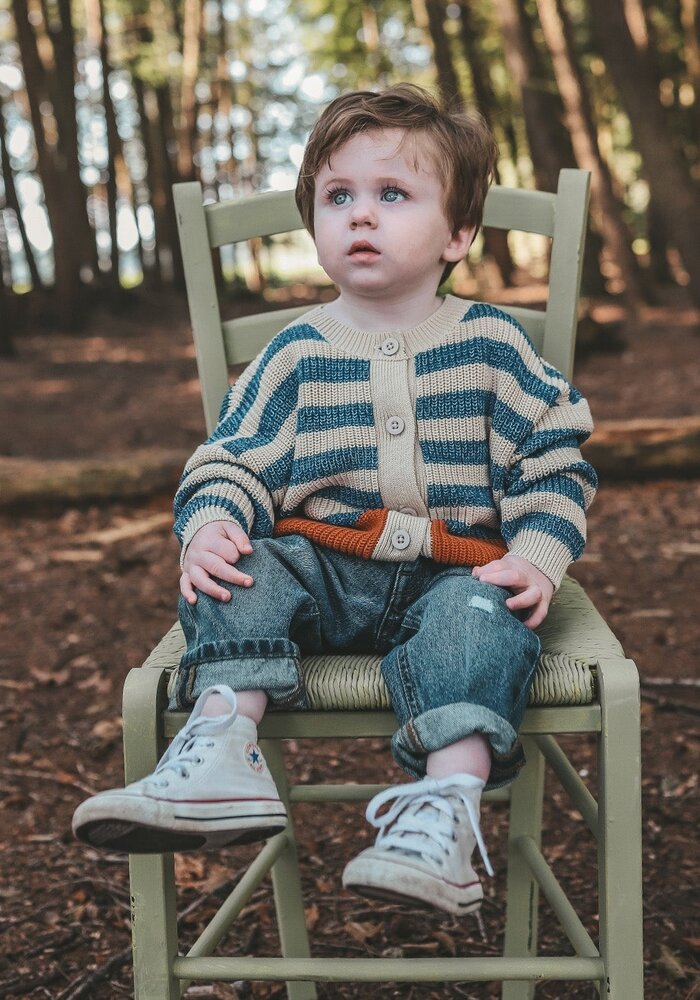 Your Wishes Stripe Knit | Relaxed Cardigan Multicolor