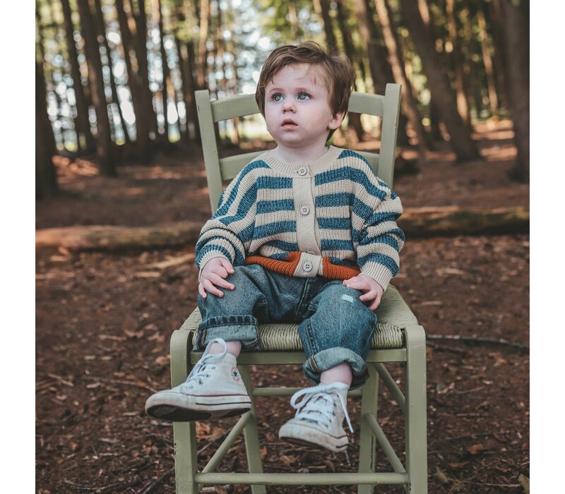 Your Wishes Stripe Knit | Relaxed Cardigan Multicolor