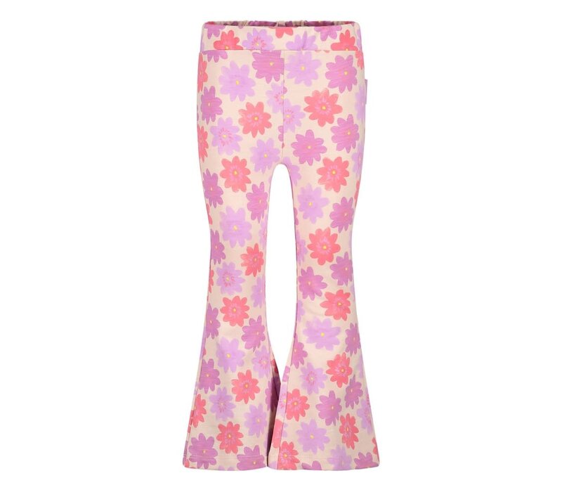 Jubel Flared broek AOP - Picknick Perfect Koraal