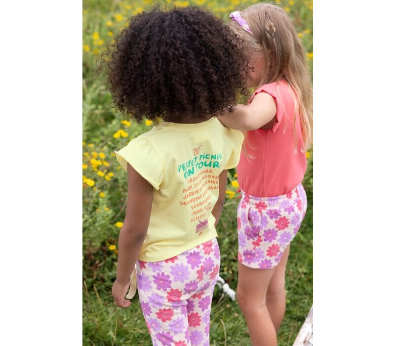Jubel Flared broek AOP - Picknick Perfect Koraal