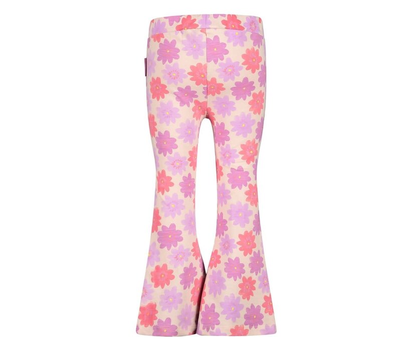 Jubel Flared broek AOP - Picknick Perfect Koraal