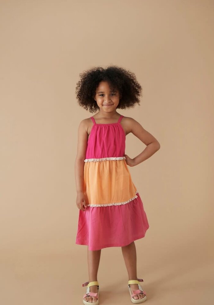 Jubel Jurk voile - Samba Shake Fuchsia