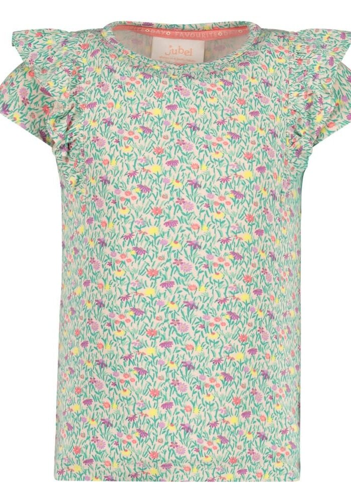 Jubel T-shirt AOP - Picknick Perfect Groen