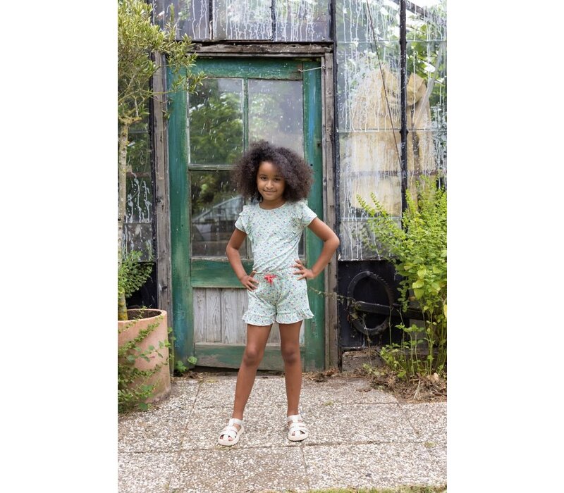 Jubel T-shirt AOP - Picknick Perfect Groen