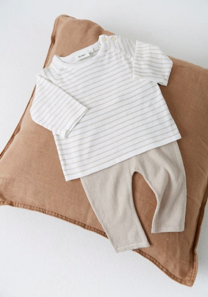 Feetje Broek gebreid - Essential Knits Taupe