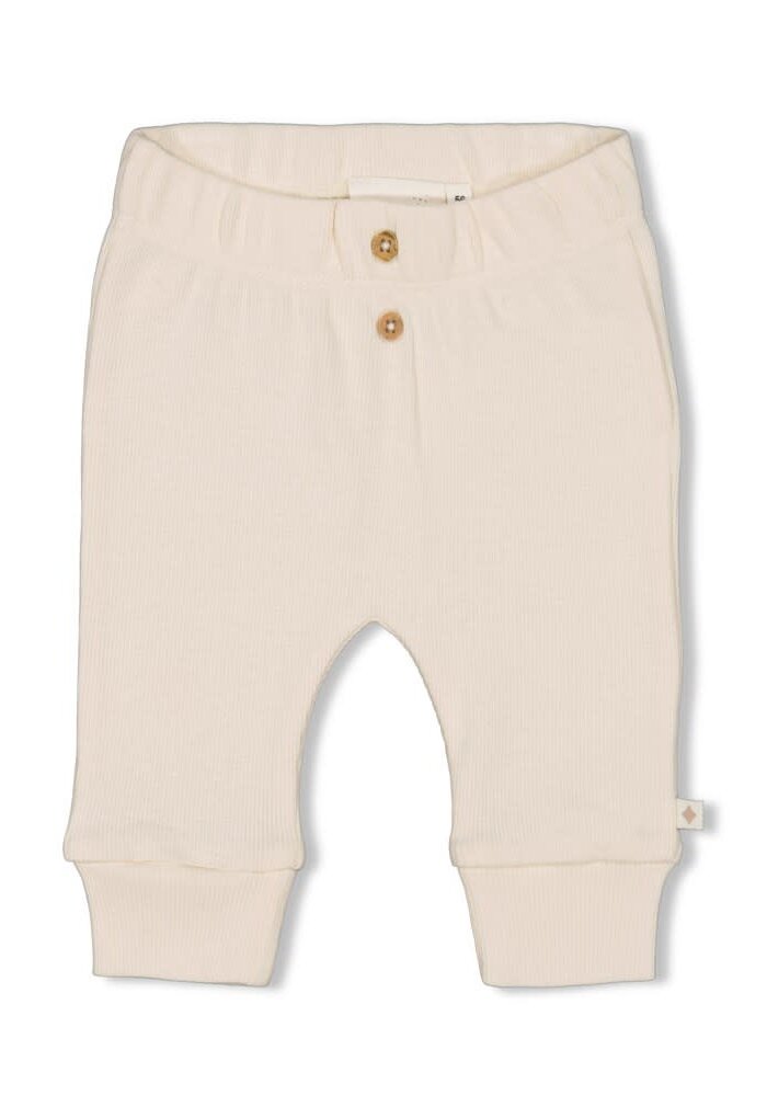 Feetje Broek rib - Cute Cookie Offwhite