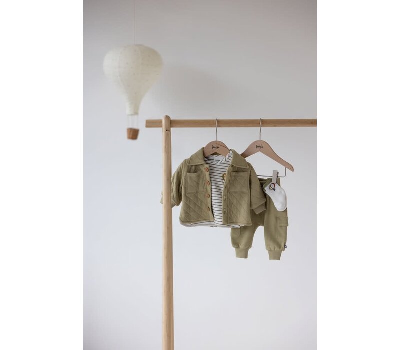 Feetje Broek rib - Mini Adventurer Olijf