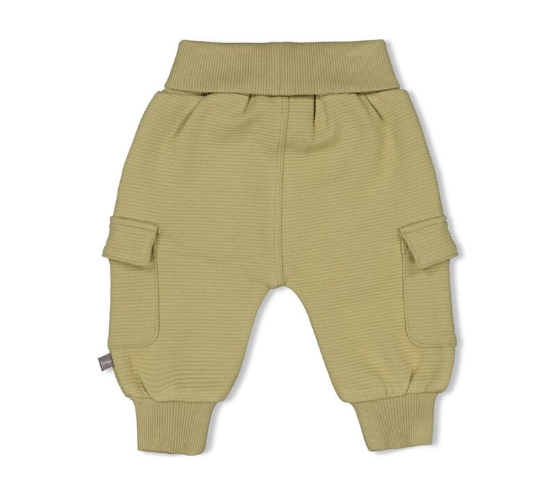 Feetje Broek rib - Mini Adventurer Olijf