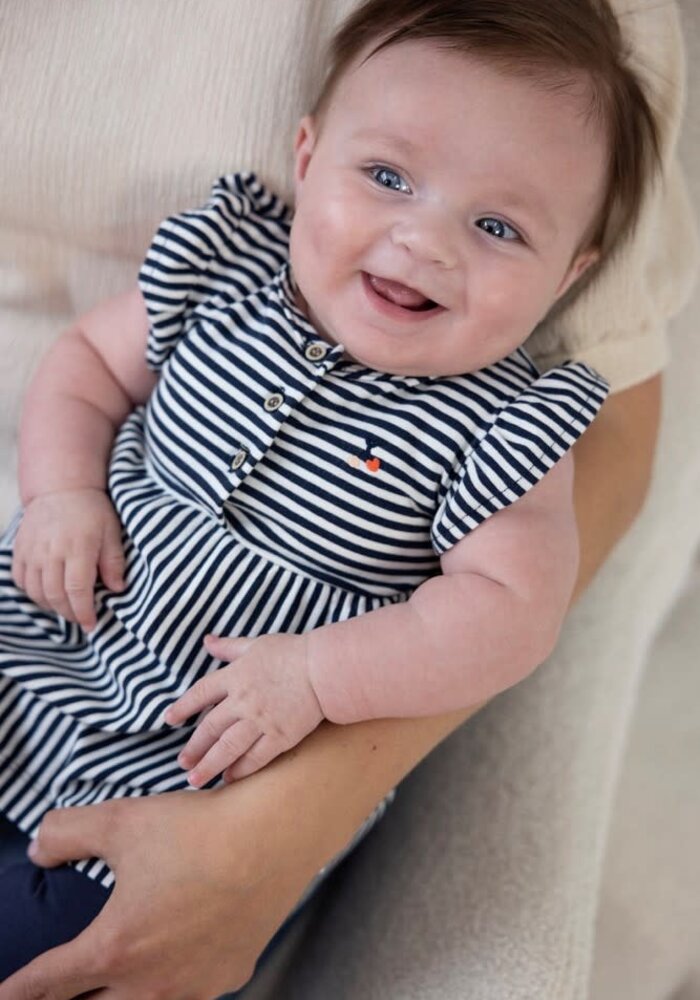 Feetje Jurk streep - Mon Cheri Marine