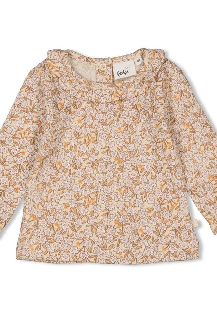 Feetje Longsleeve AOP - Flower Field Creme