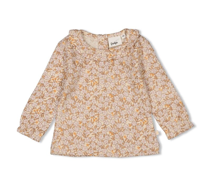 Feetje Longsleeve AOP - Flower Field Creme