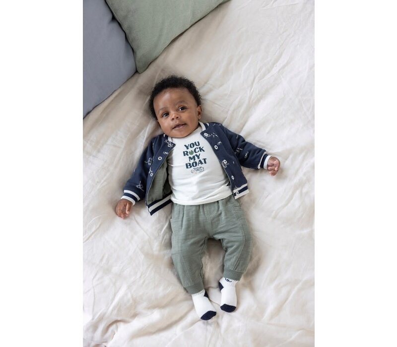 Feetje Longsleeve - Rock My Boat Offwhite