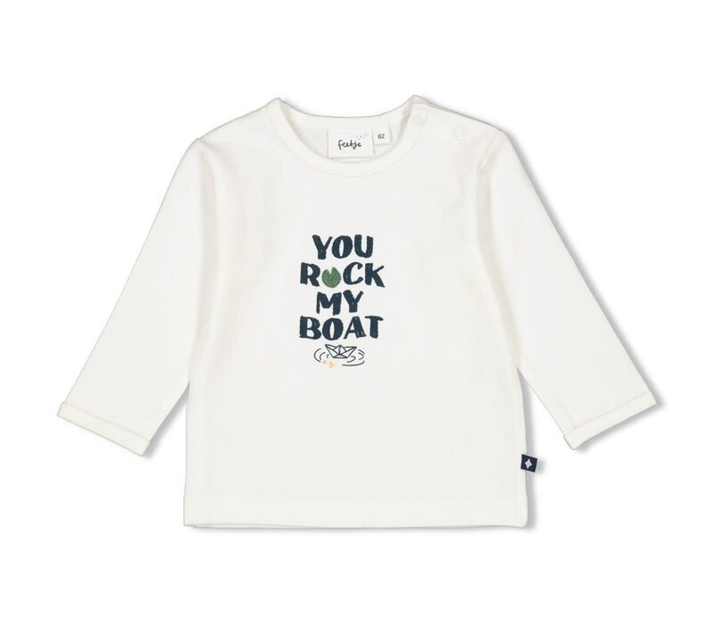 Feetje Longsleeve - Rock My Boat Offwhite