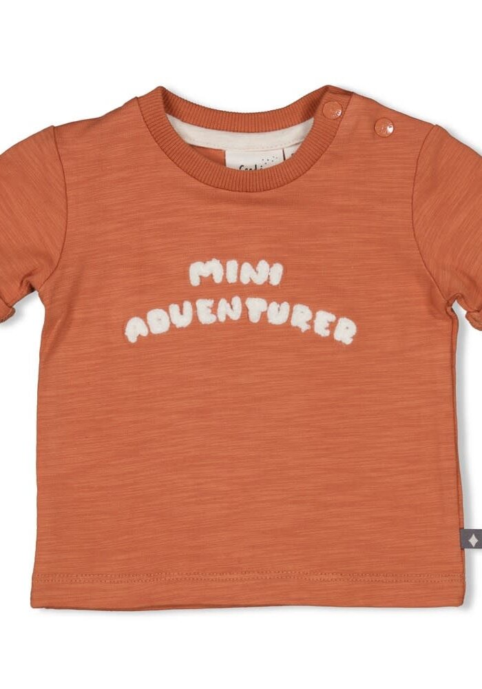 Feetje T-shirt - Mini Adventurer Brique