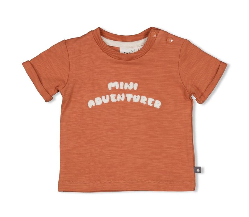 Feetje T-shirt - Mini Adventurer Brique