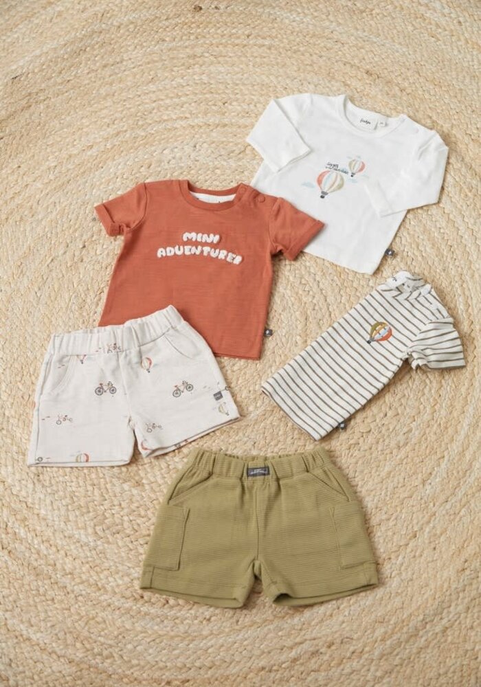 Feetje T-shirt - Mini Adventurer Brique