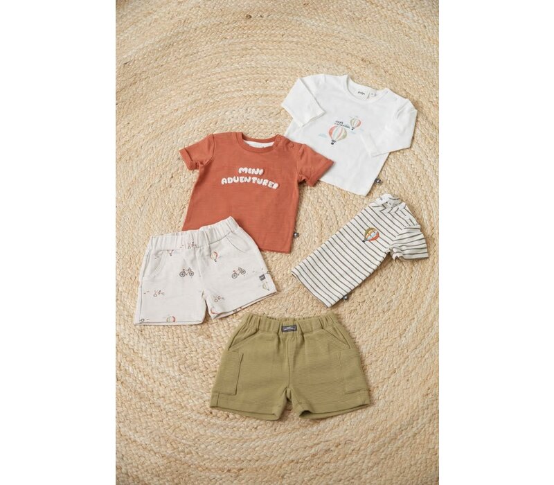 Feetje T-shirt - Mini Adventurer Brique
