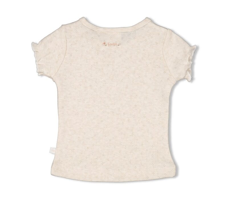 Feetje T-shirt - Sweet Poppy Offwhite melange