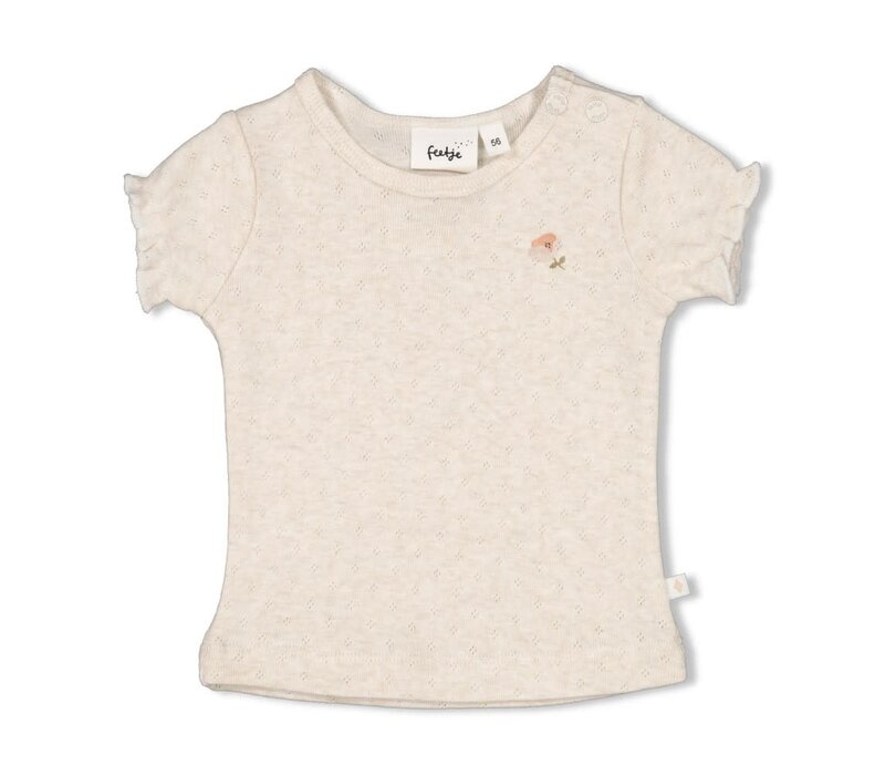 Feetje T-shirt - Sweet Poppy Offwhite melange