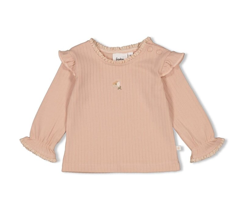Feetje Longsleeve rib - Sweet Poppy Roze