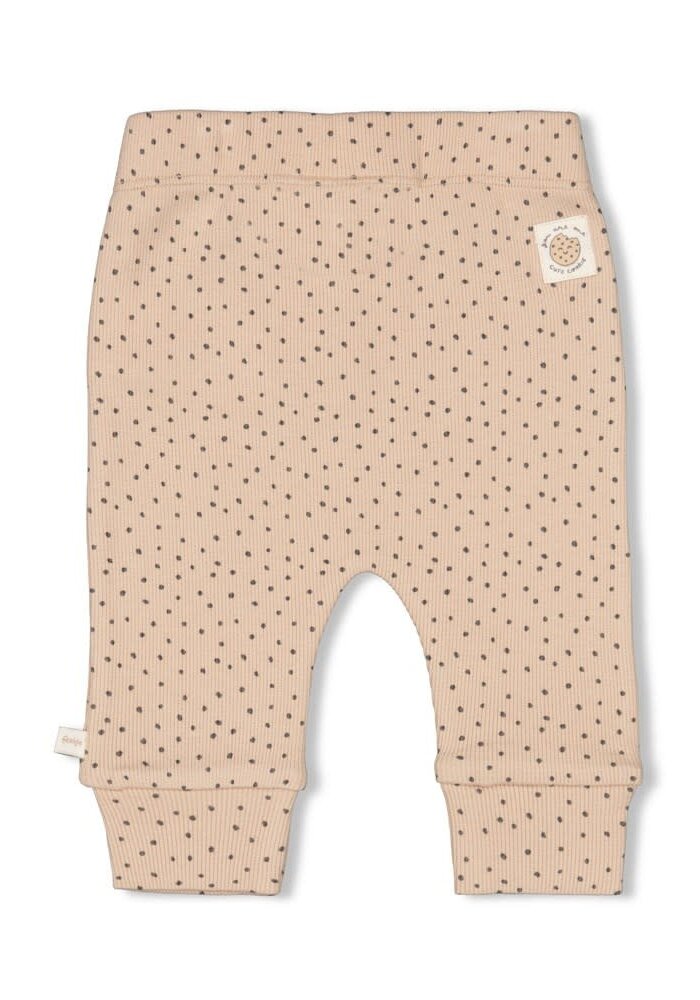 Feetje Broek AOP rib - Cute Cookie Zand