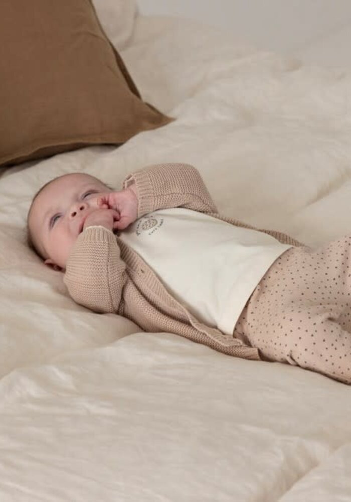 Feetje Broek AOP rib - Cute Cookie Zand