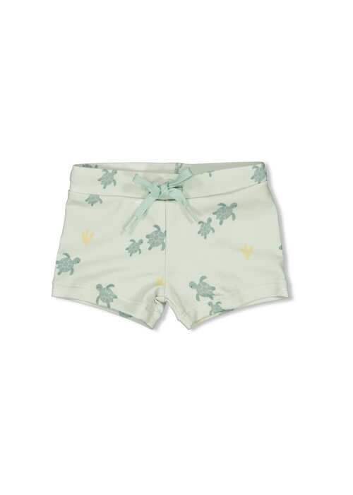 Feetje Feetje Zwembroekje AOP - Turtelly Cool Mint