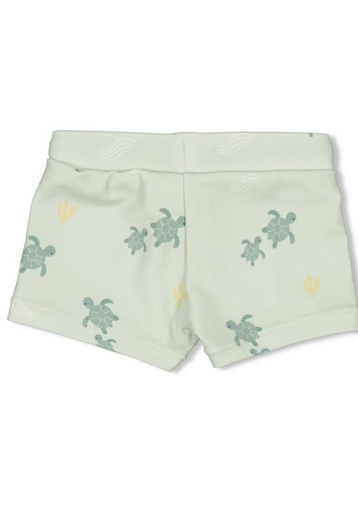 Feetje Zwembroekje AOP - Turtelly Cool Mint