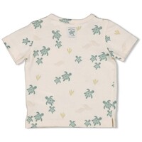 Feetje T-shirt AOP - Turtelly Cool Offwhite