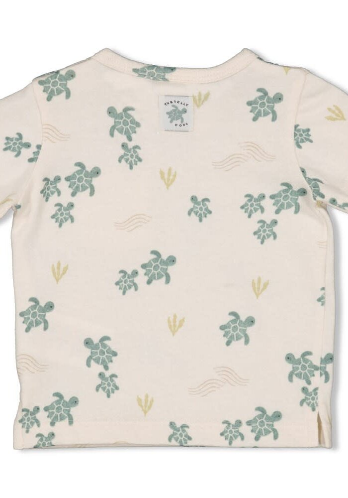 Feetje T-shirt AOP - Turtelly Cool Offwhite
