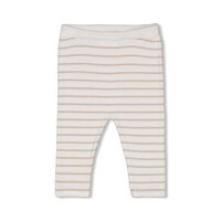 Feetje Broek streep gebreid - Essential Knits Taupe