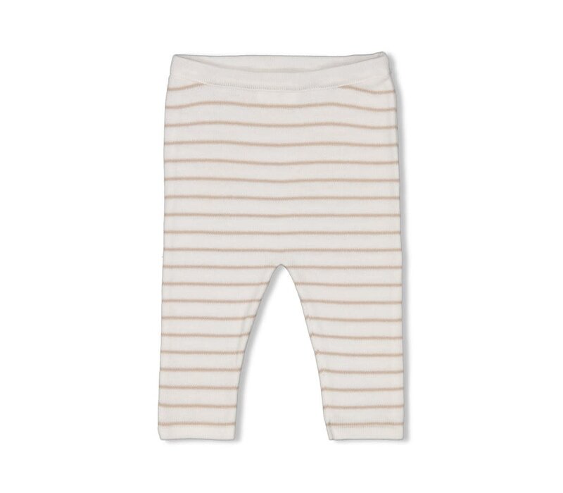 Feetje Broek streep gebreid - Essential Knits Taupe