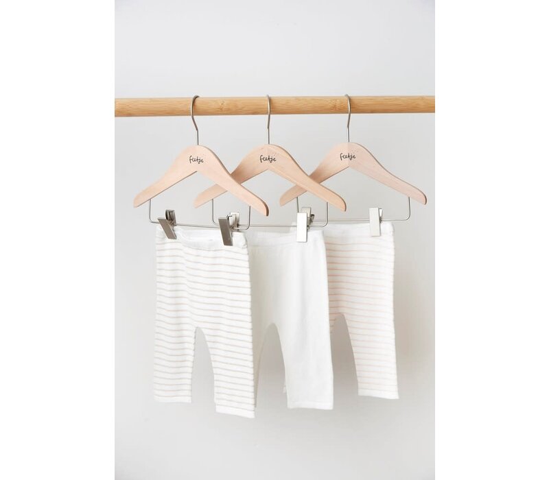 Feetje Broek streep gebreid - Essential Knits Taupe