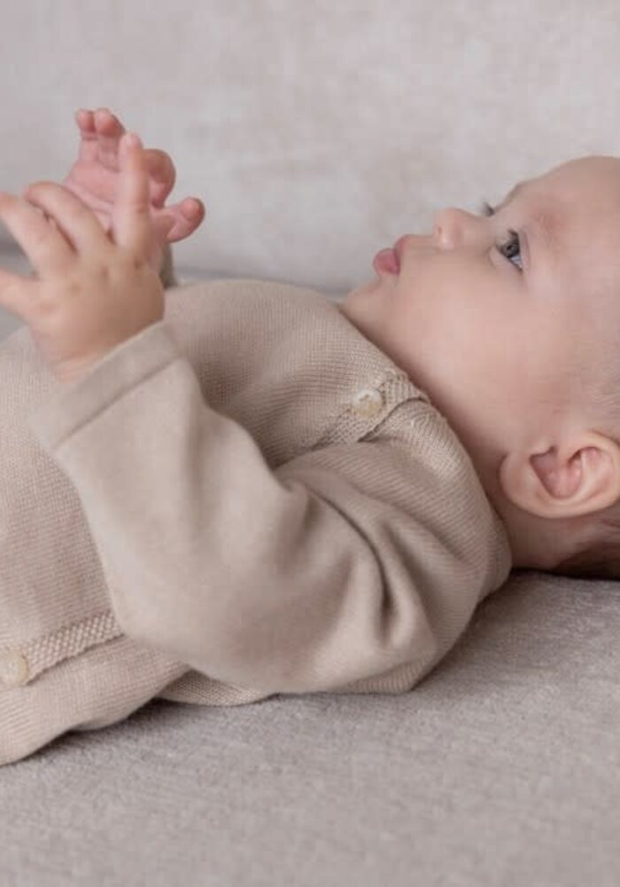 Feetje Overslag sweater gebreid - Essential Knits Taupe