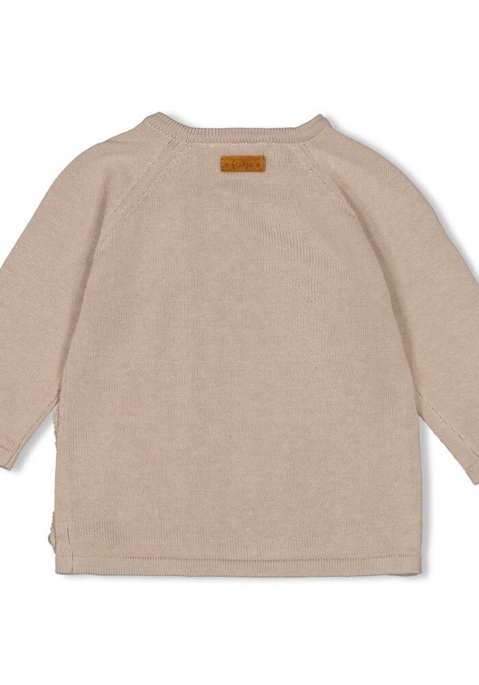 Feetje Overslag sweater gebreid - Essential Knits Taupe