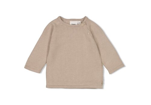 Feetje Feetje Overslag sweater gebreid - Essential Knits Taupe Feetje Feetje Overslag sweater gebreid - Essential Knits Taupe