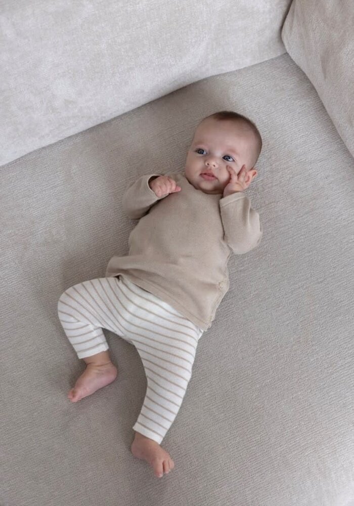 Feetje Overslag sweater gebreid - Essential Knits Taupe