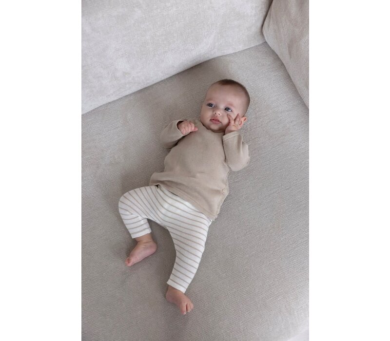 Feetje Overslag sweater gebreid - Essential Knits Taupe