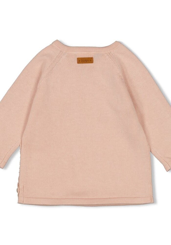 Feetje Overslag sweater gebreid - Essential Knits Roze