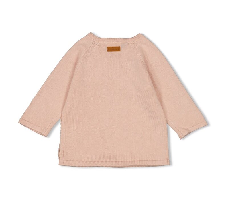 Feetje Overslag sweater gebreid - Essential Knits Roze