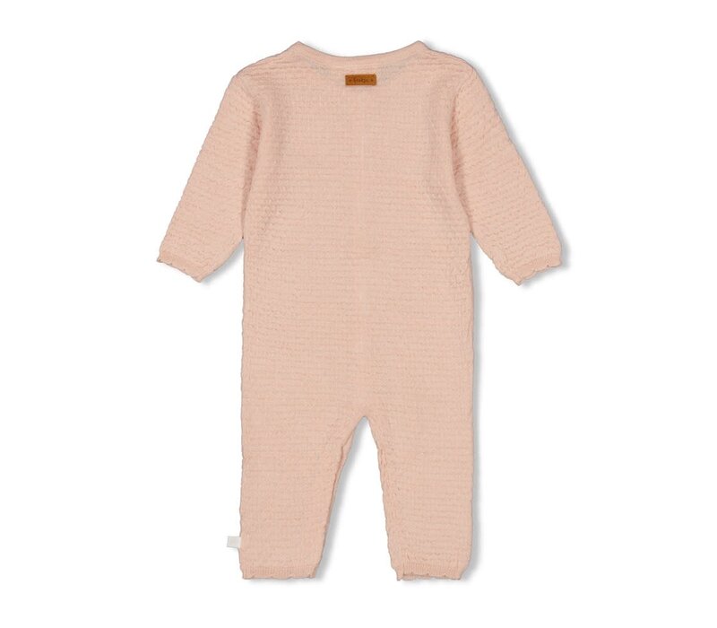 Feetje Pak gebreid pointelle - Essential Knits Roze