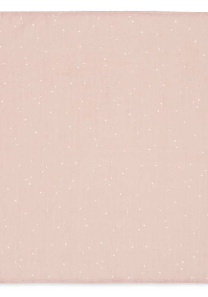 Jollein Hydrofiel Multi Doek Small 70x70 Twinkling Wild Rose  (3-pack)