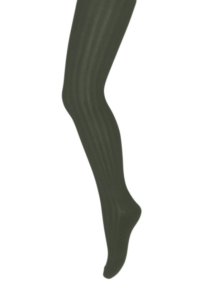 MP Denmark Cotton rib tights Forest Night