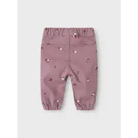 Name It NBFROSE LOOS R TWI PANT 1717 - YF T Elderberry - Embroidery